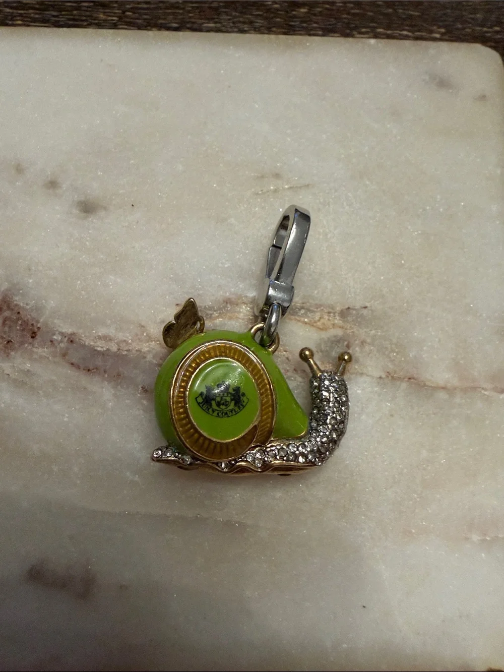 Juicy Couture Green and Gold Snail Charm - Women Accessories